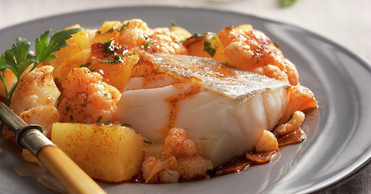 Bacalao A La Gallega Con Coliflor