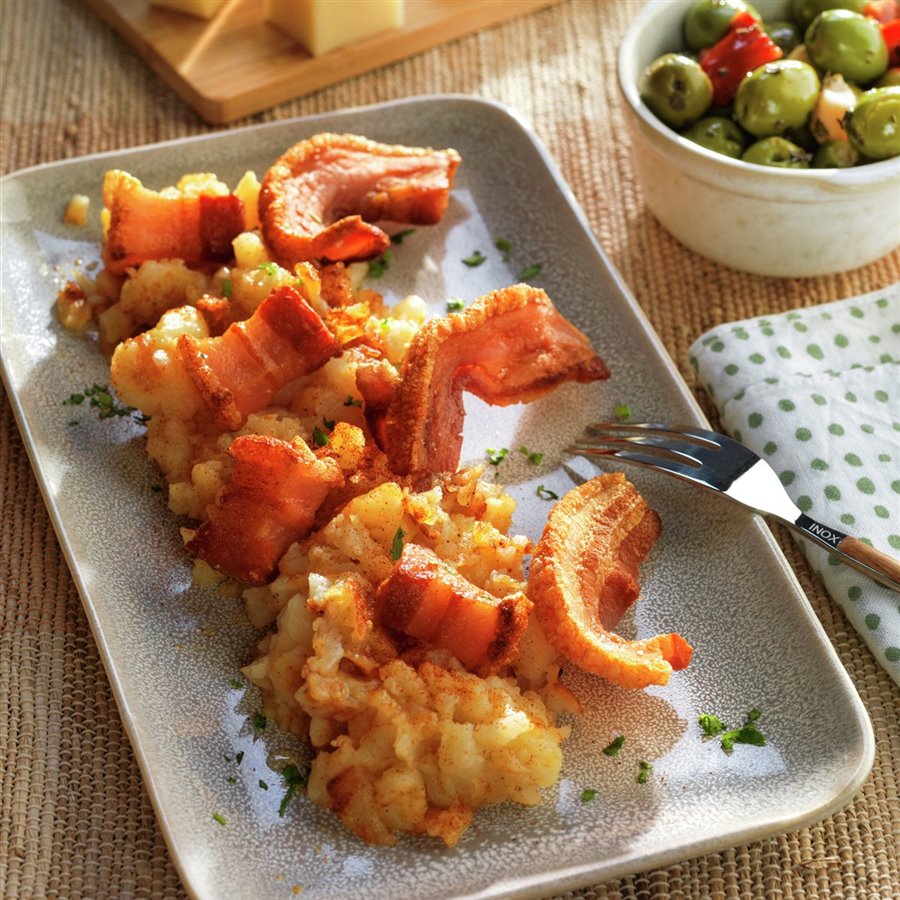 Patatas Revolconas Con Torreznos De Soria