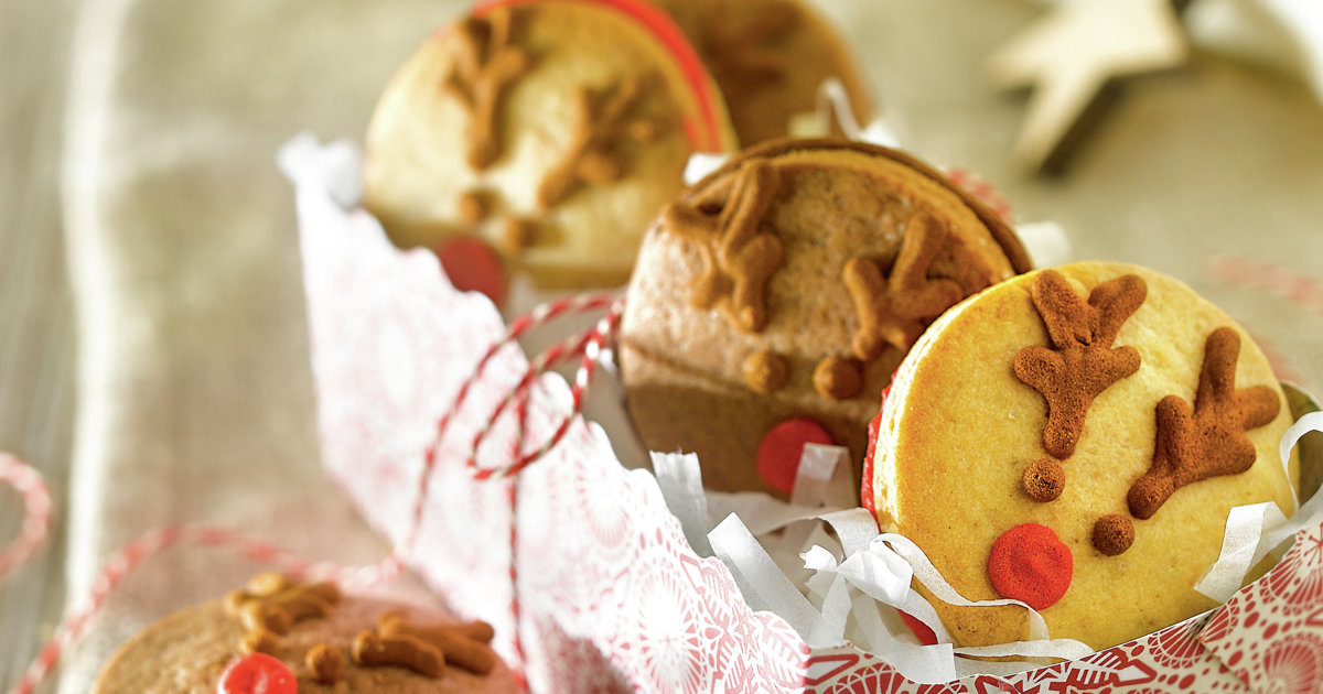 Galletas Con Caritas De Reno Para Navidad