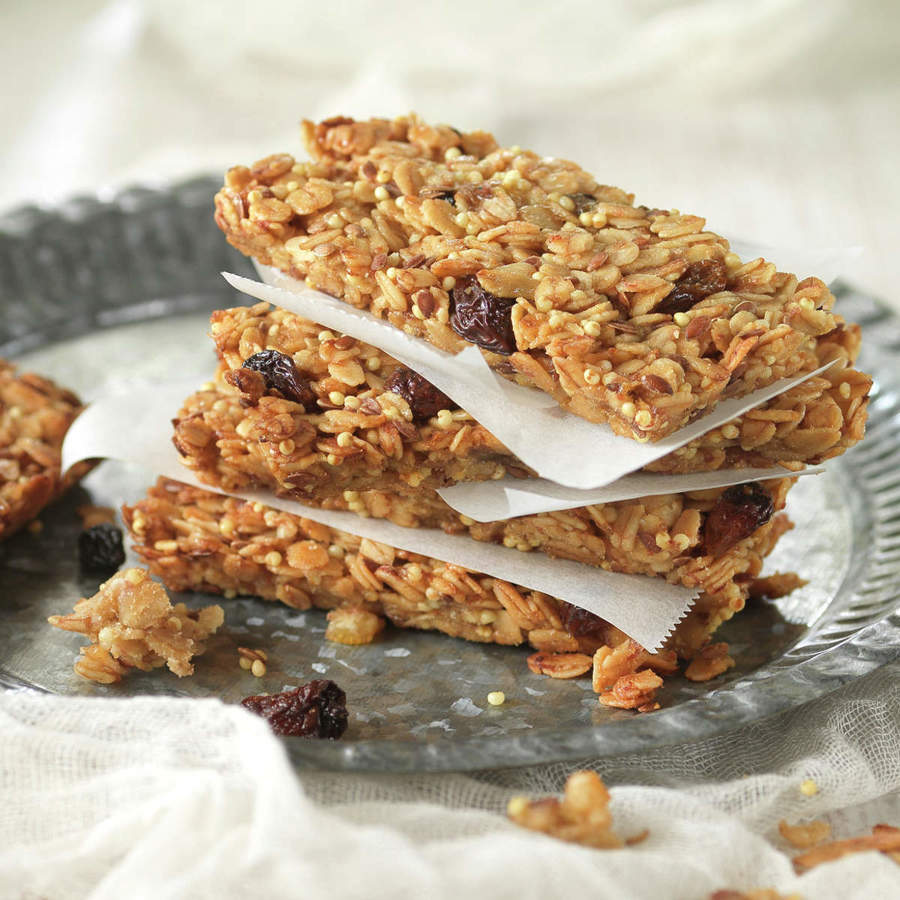 Barritas De Cereales Caseras Con Pl tano Y Miel