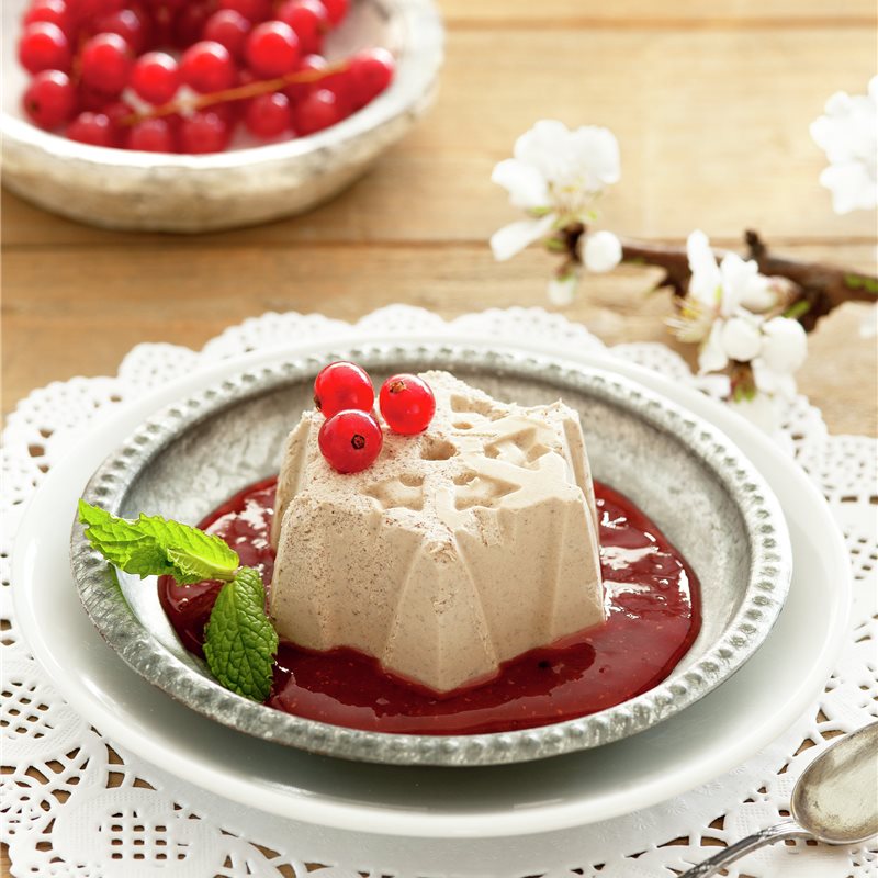 BAVAROISE DE CHOCOLATE BLANCO A LA MENTA.