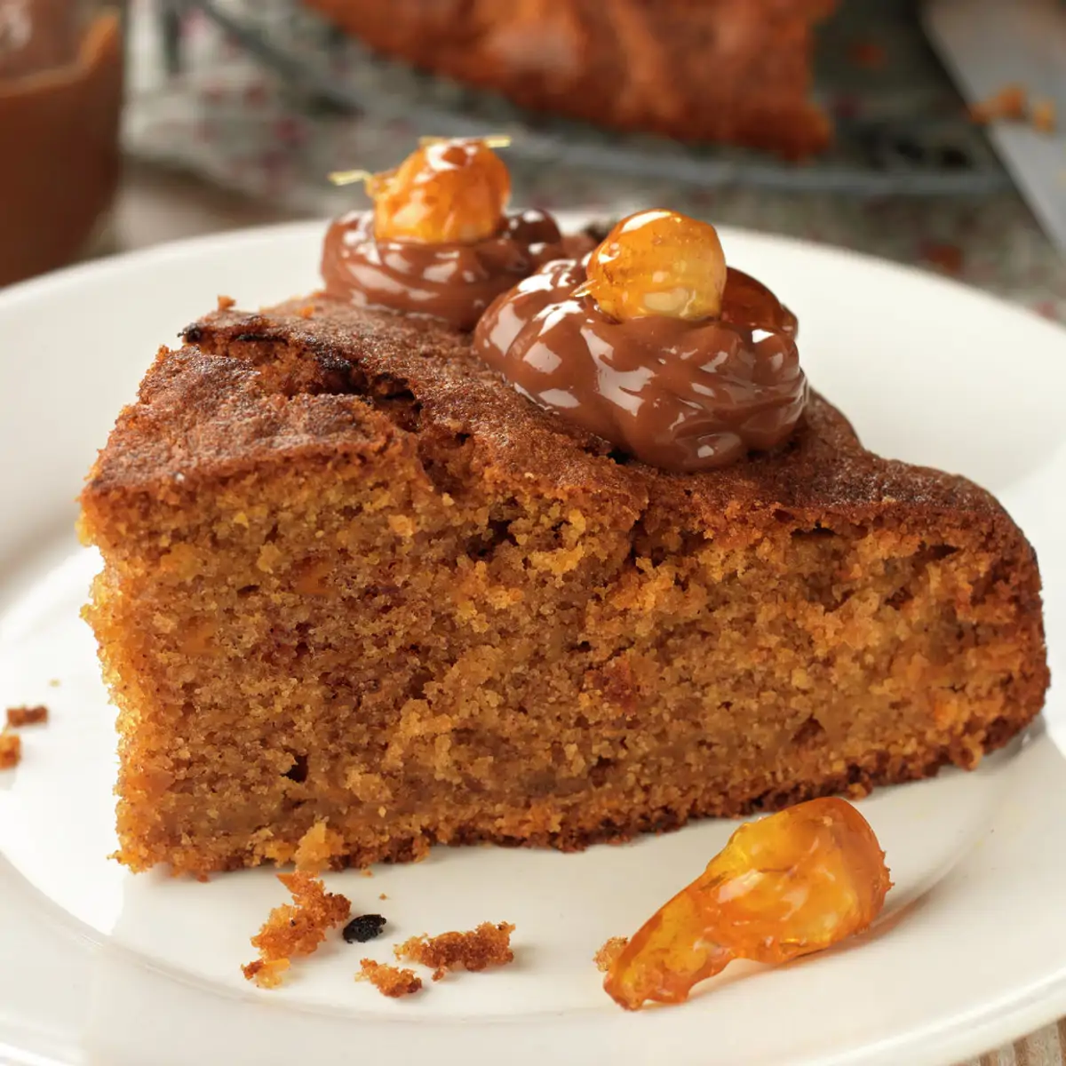 BIZCOCHO DE ZANAHORIA Y CACAO.