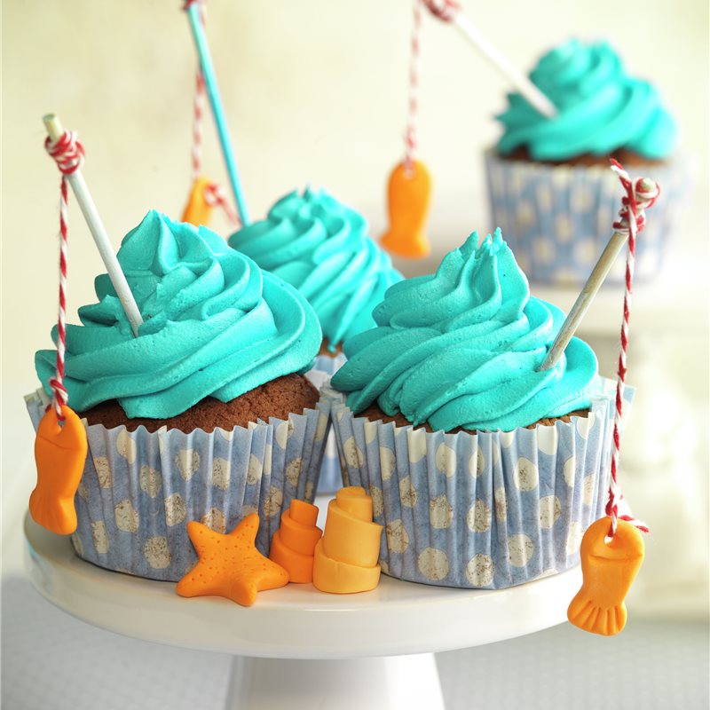 CUPCAKES CON CREMA DE QUESO.