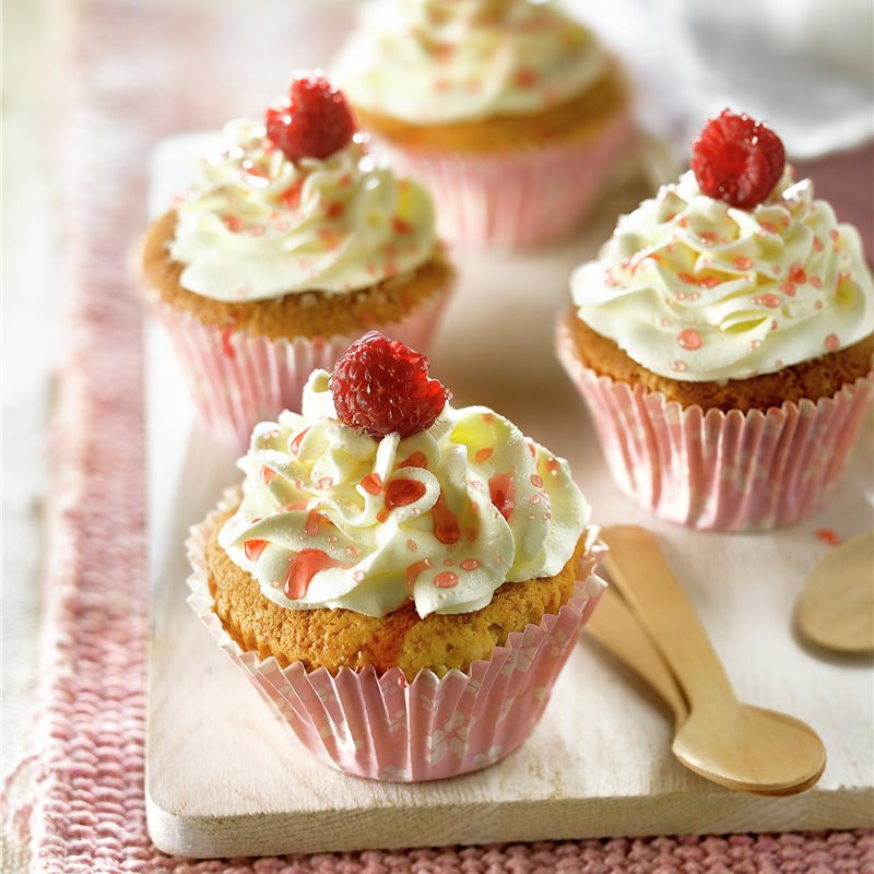 CUPCAKES DE CHOCOLATE BLANCO.