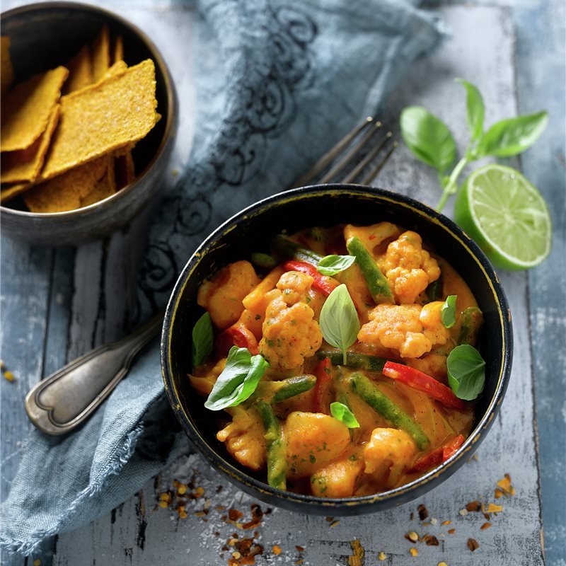 Curry rojo de verduras - Lecturas
