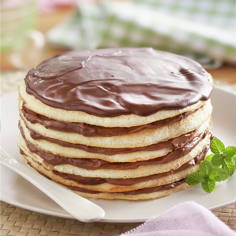 MILHOJAS DE CHOCOLATE Y NARANJA.