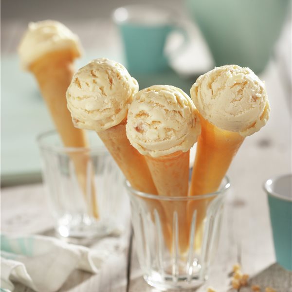 Cucuruchos de helado de nueces de macadamia