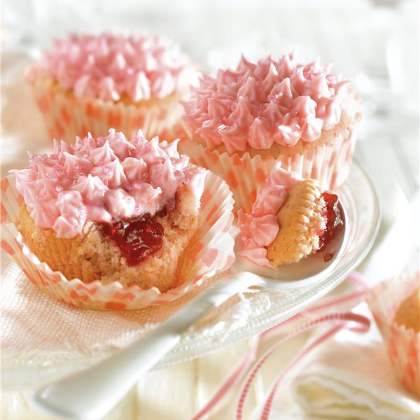 Cupcakes de cava rosado