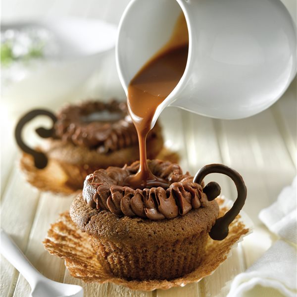 Cupcakes de chocolate a la taza
