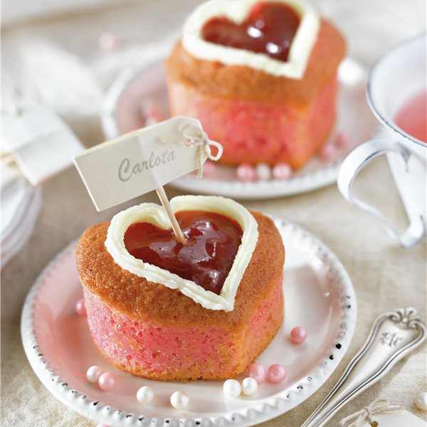 San Valentín: receta fácil de cupcakes en forma de corazón
