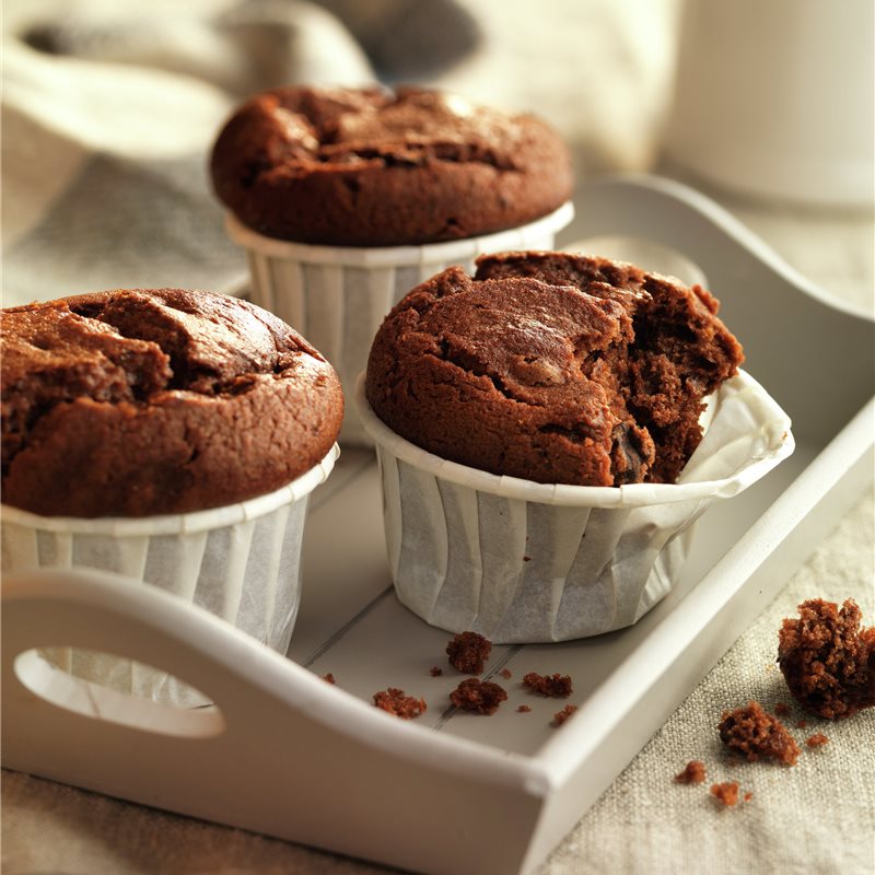 Muffins de chocolate y vainilla - Lecturas