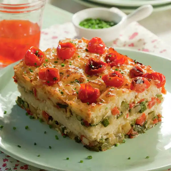 ¿Buscas recetas para el táper? Este pastel de verduras y arroz es ideal