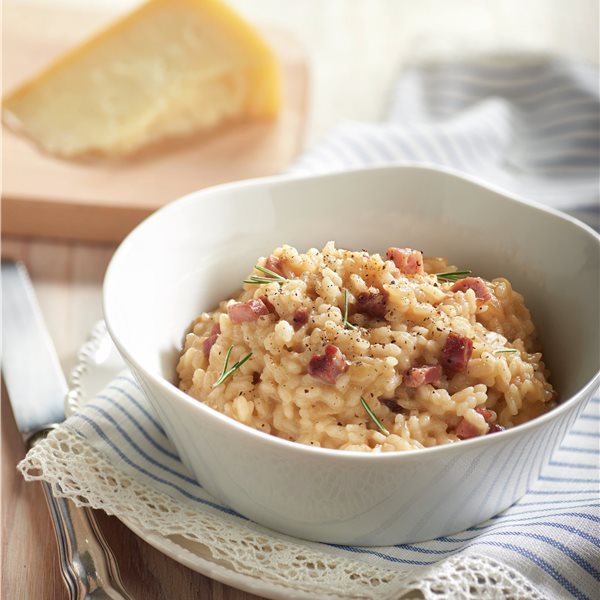 Risotto con Idiazábal y jamón