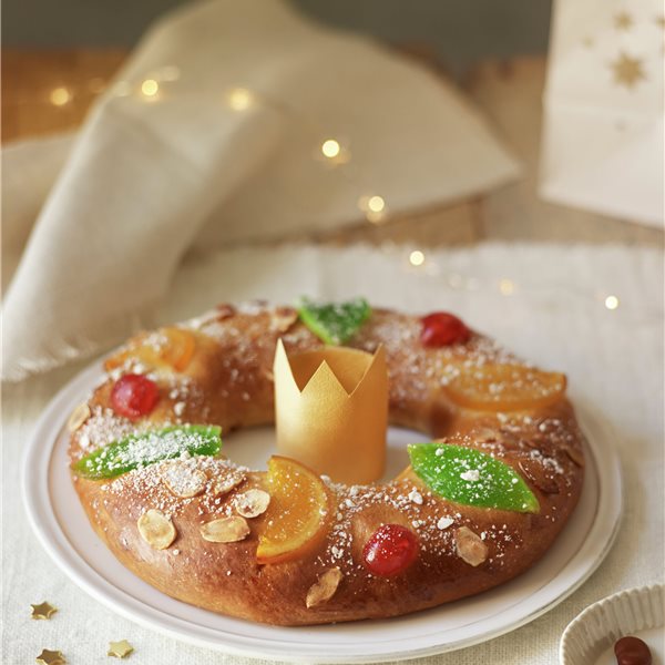 Roscón tradicional de Reyes (Navidad)