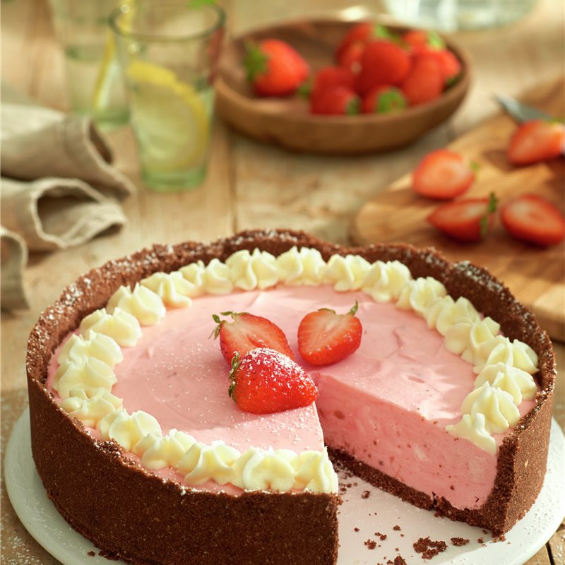 TARTA DE MOUSSE DE FRESÓN Y MASCARPONE.