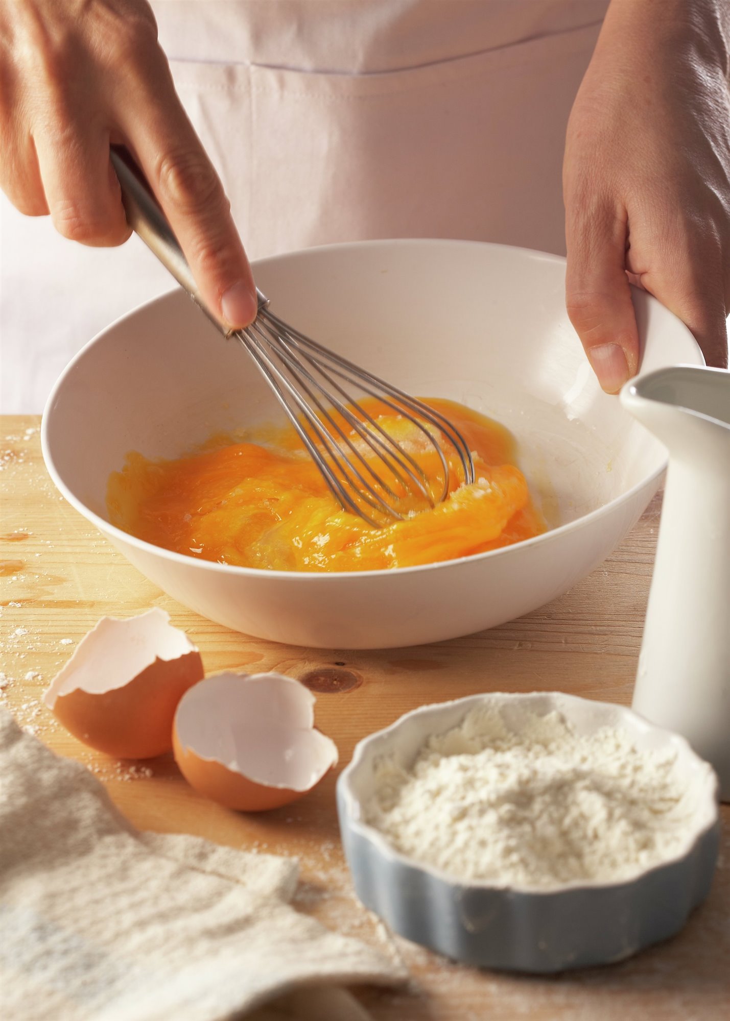 3. Prepara la crema de melocotón