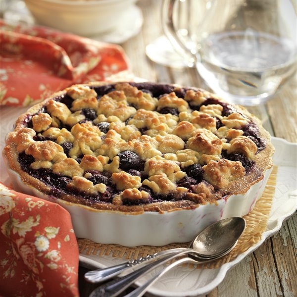 Tarta De Arandanos Con Crumble Lecturas