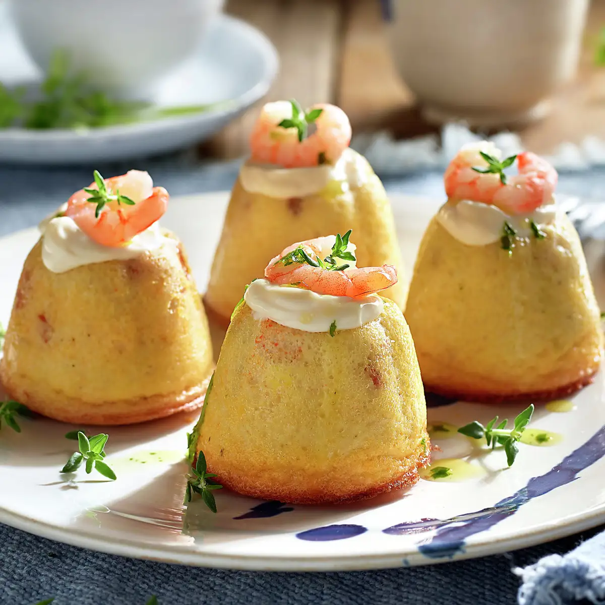 Pastelitos de atún y gambas