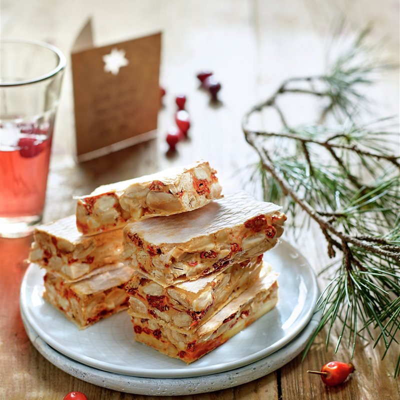 Turrón de almendras vegano con bayas de goji - Lecturas