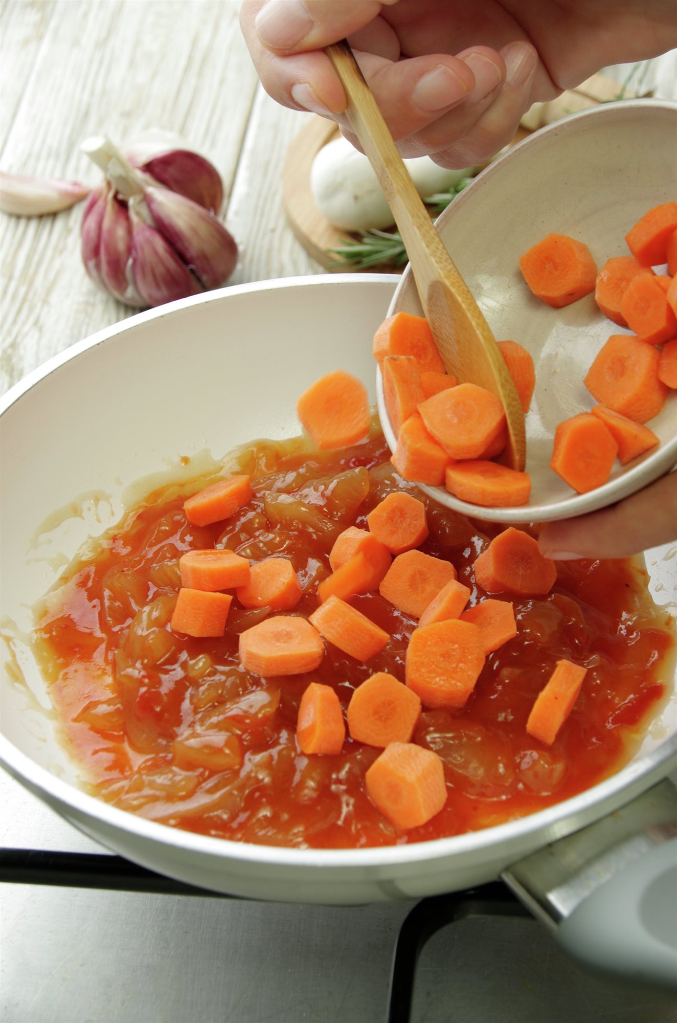 3. Agrega la zanahoria