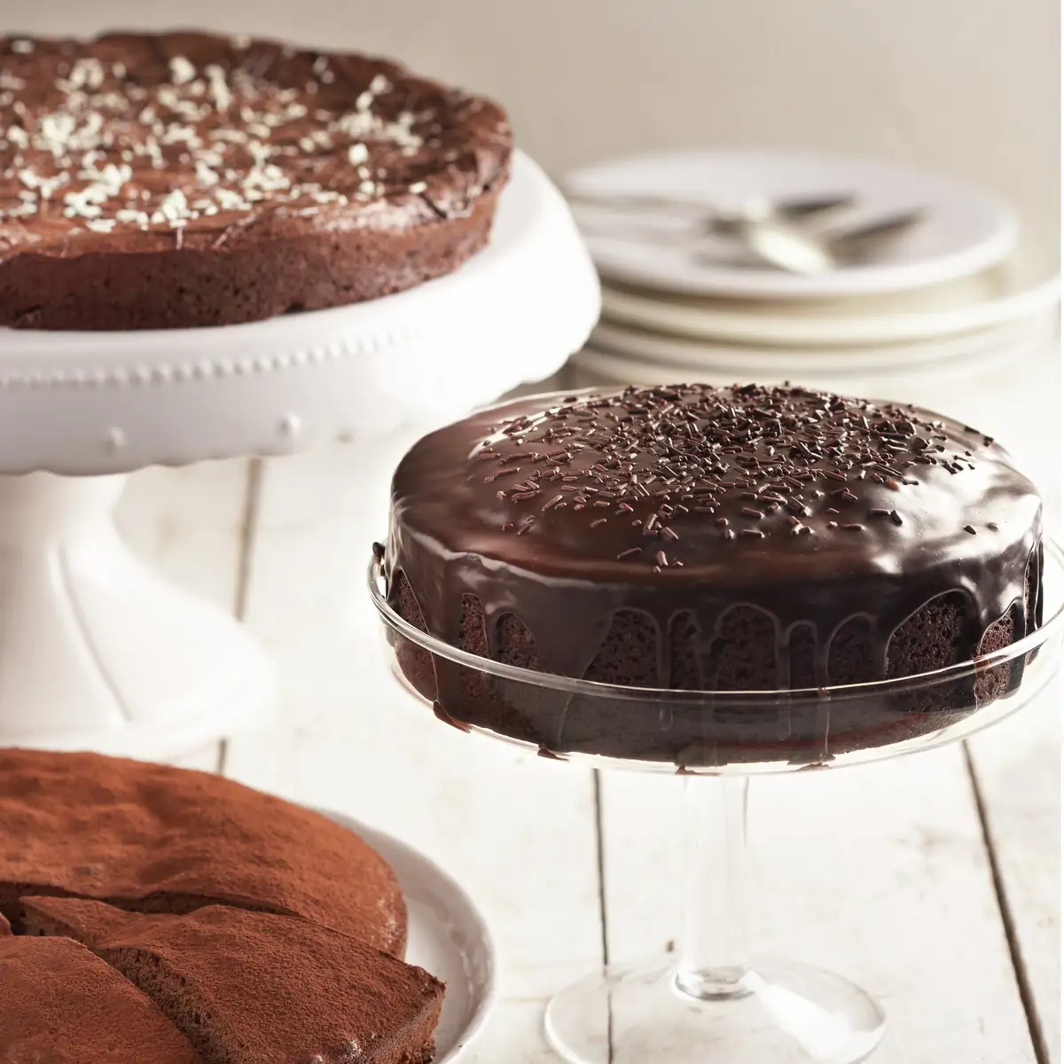 Bizcocho ligero de chocolate sin harina