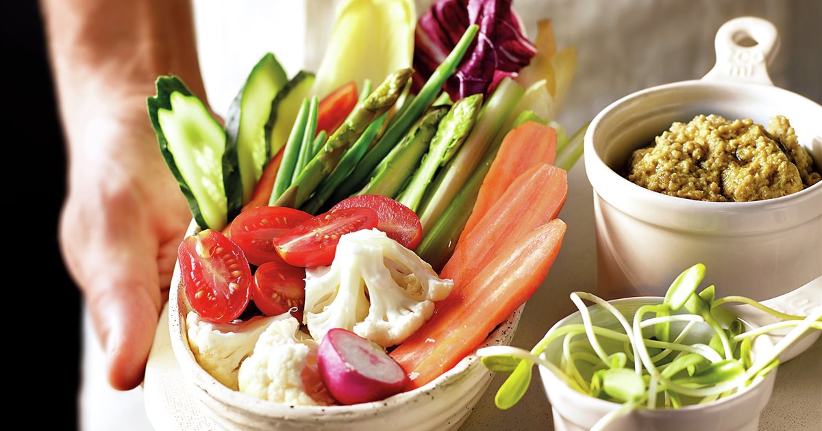 Tapenade con un mix de crudités - Lecturas