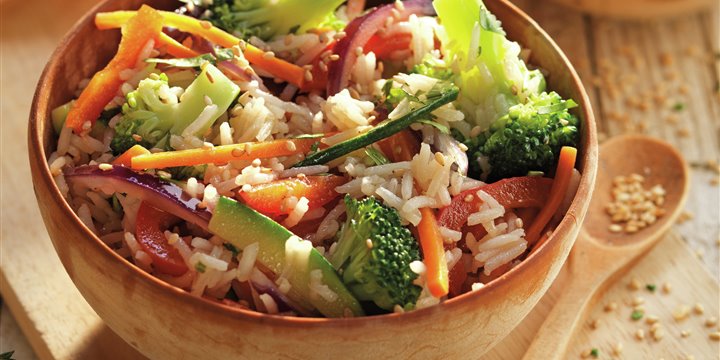 demoler pestillo arroz Wok de arroz basmati con verduras y sésamo - Lecturas