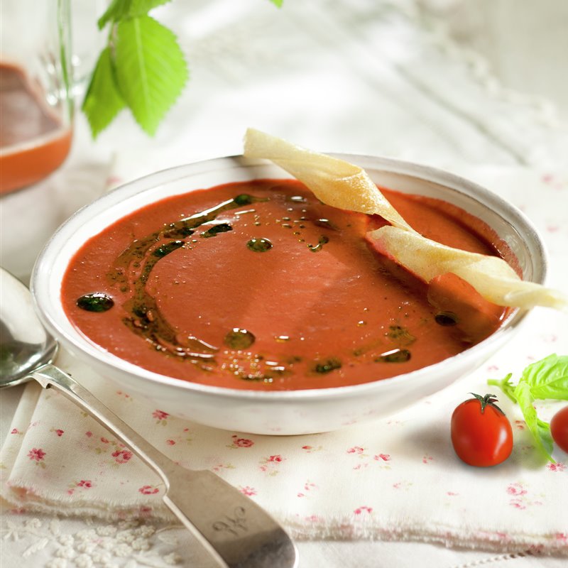 Sopa de tomates y frutas rojas - Lecturas