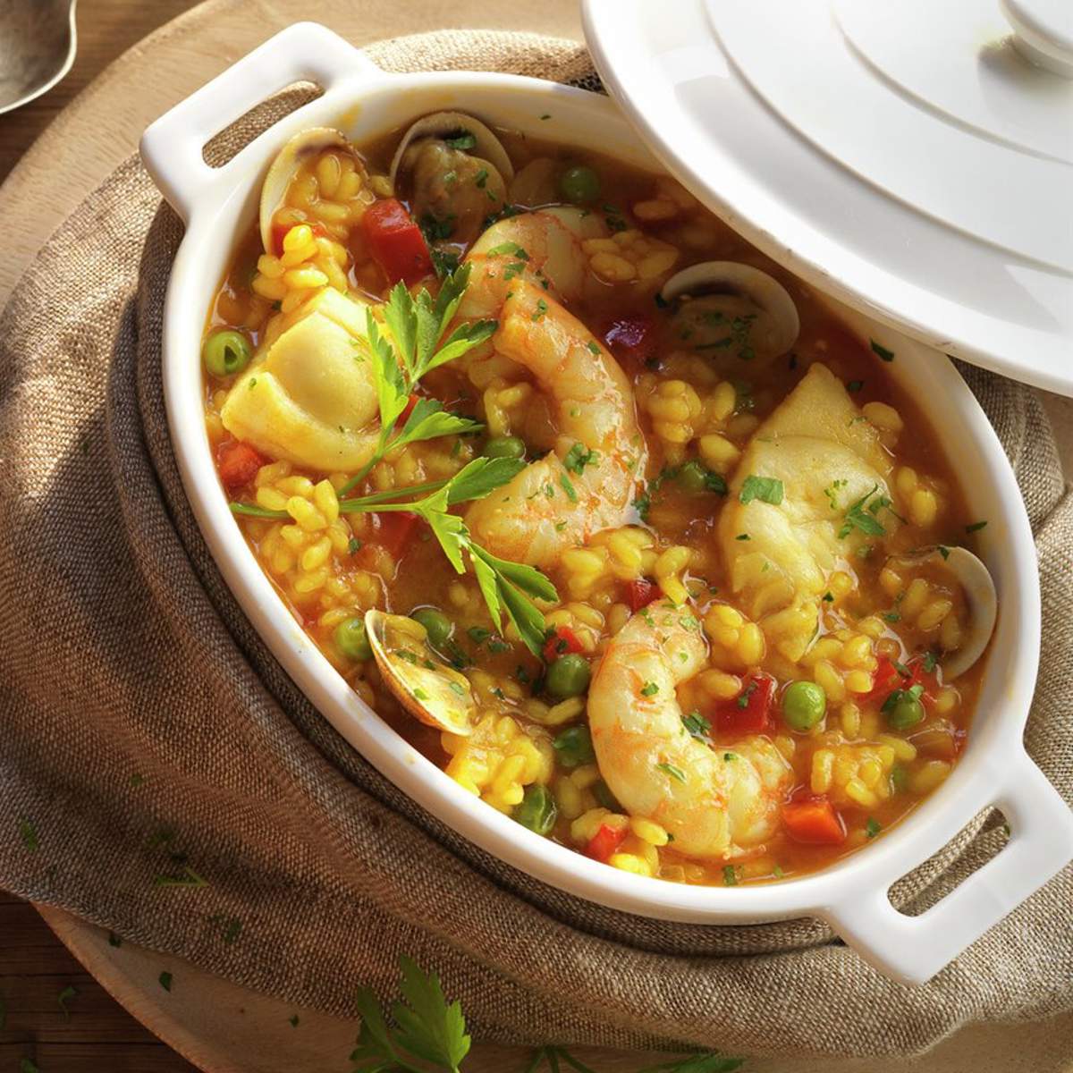 Arroz caldoso de pescado