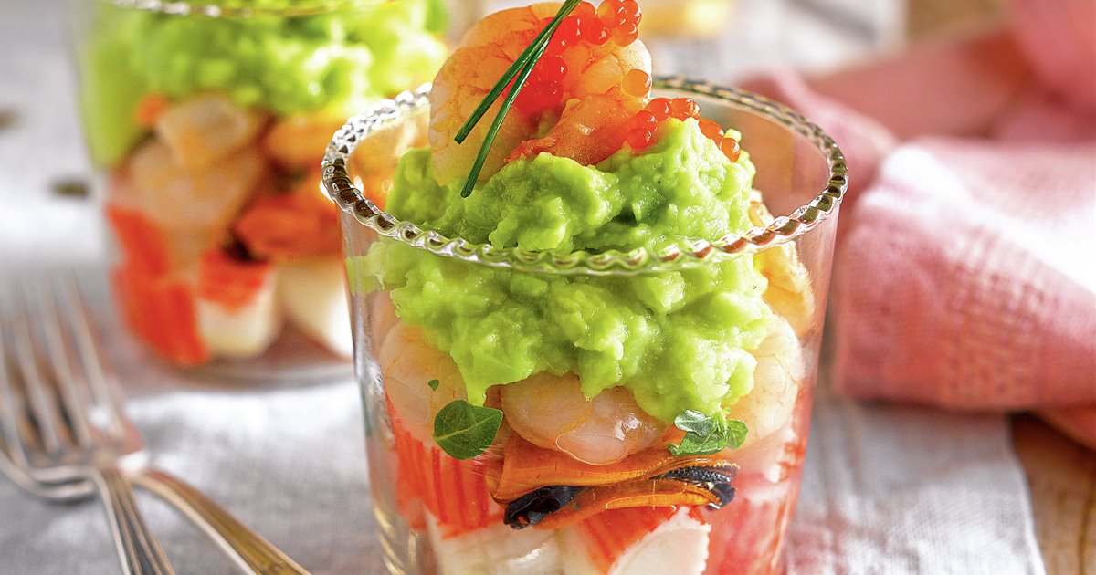 Salpicón de marisco con aguacate Salpicón de marisco con aguacate
