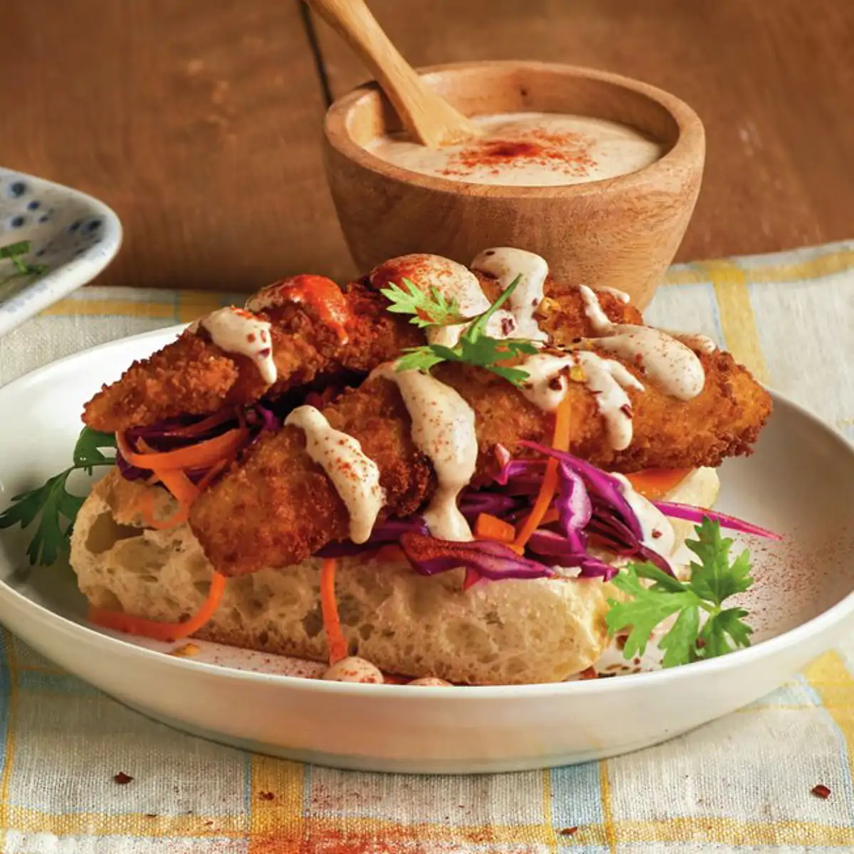 Tostas de fingers de bacalao