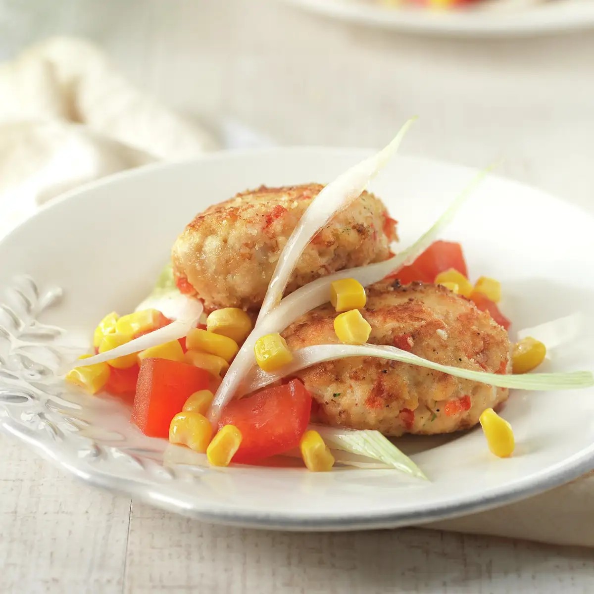 MINIHAMBURGUESAS DE PAVO CON ENSALADA.