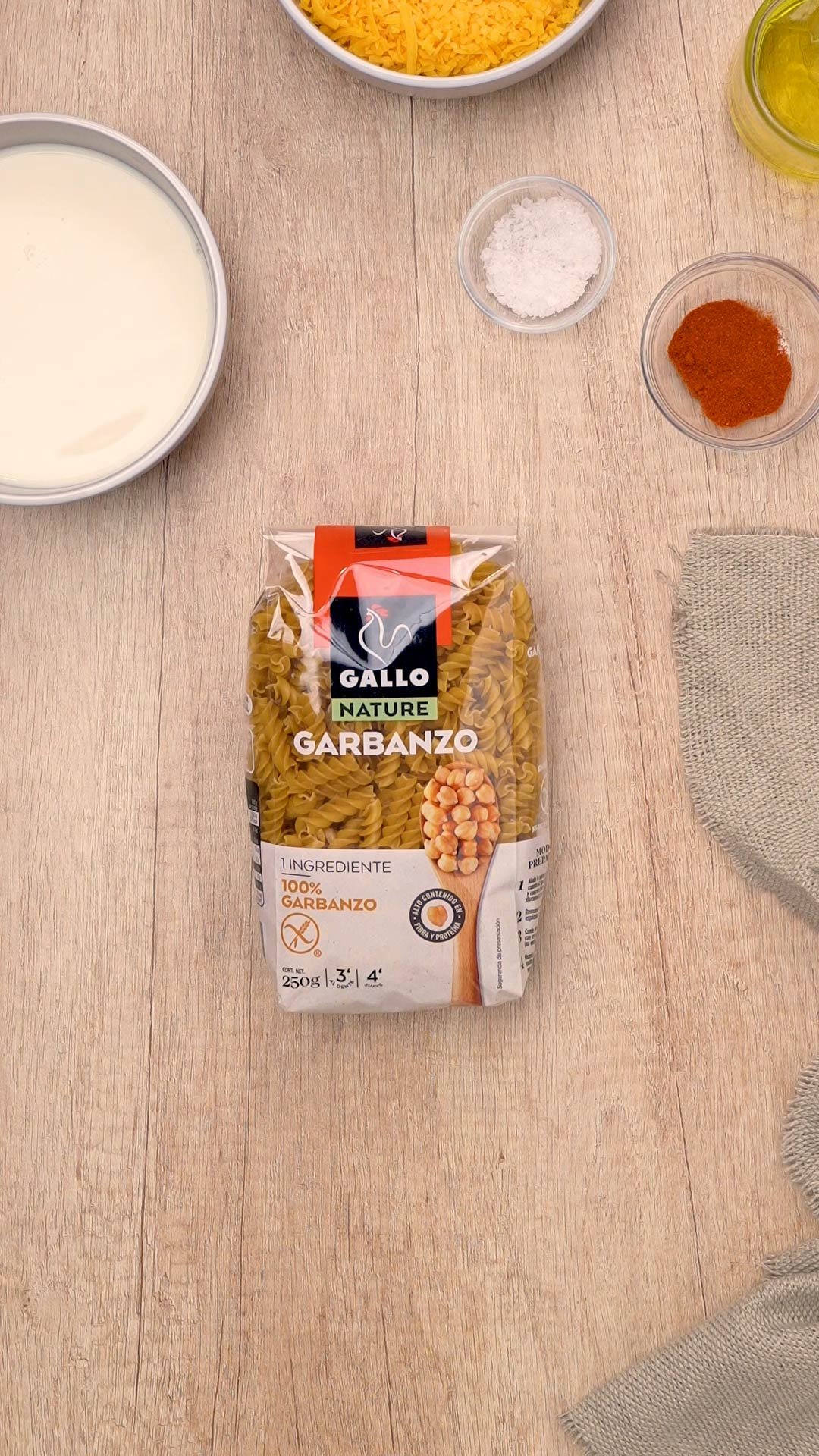 Espirales de garbanzo Gallo