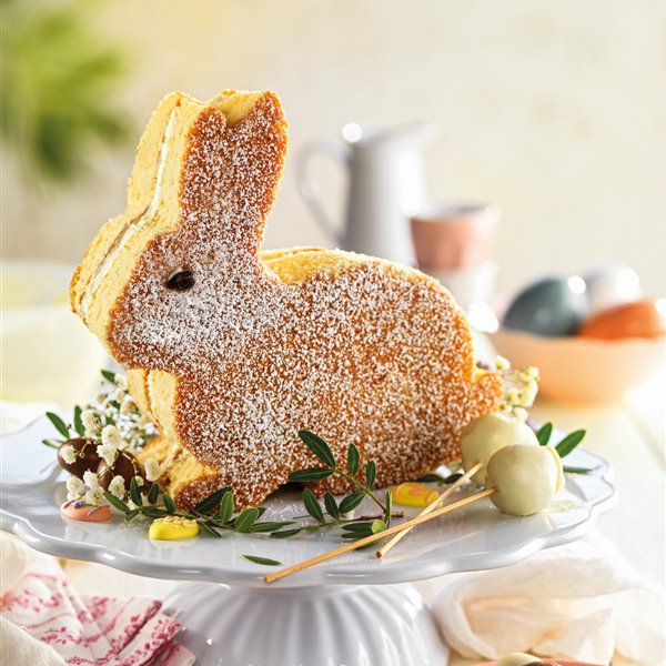 Conejo de bizcocho con buttercream