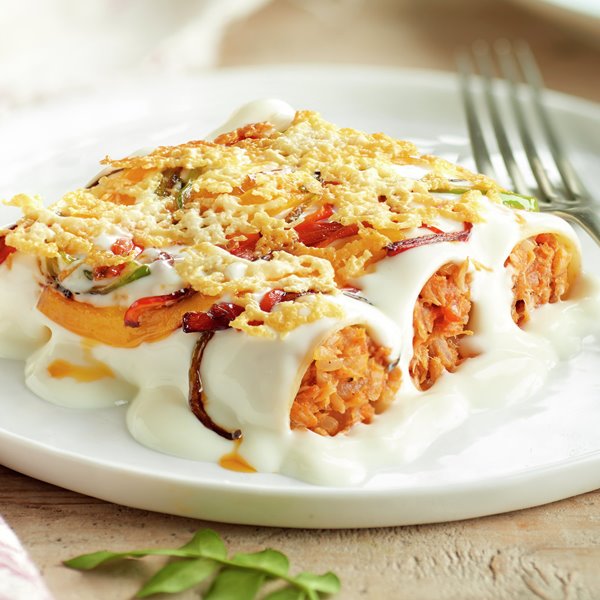 CANELONES DE ATÚN EN ESCABECHE.