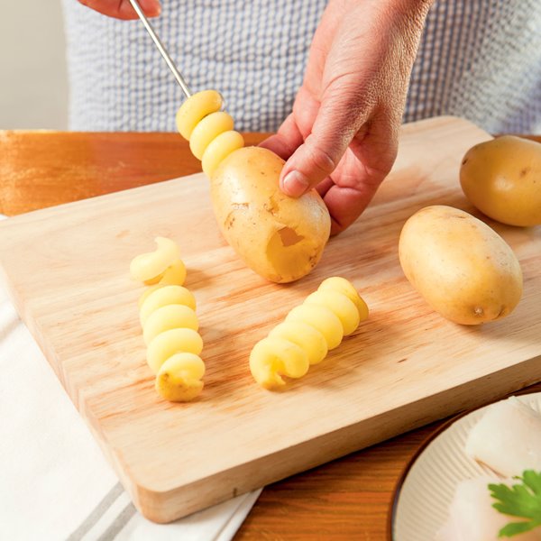 Corte de patatas en espiral