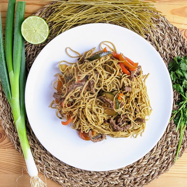 espaguetis de edamame de Aldi 