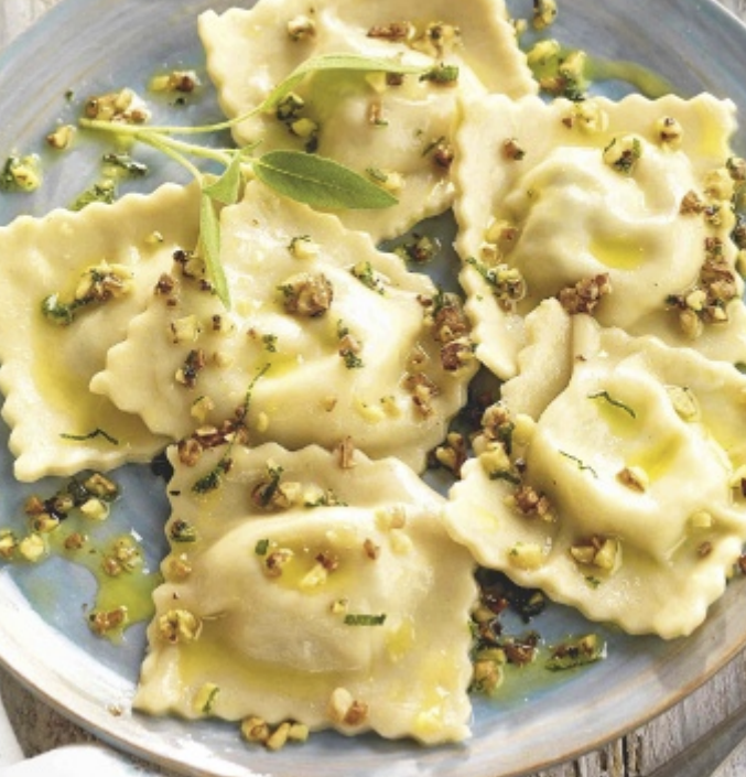 raviolis de calabacin