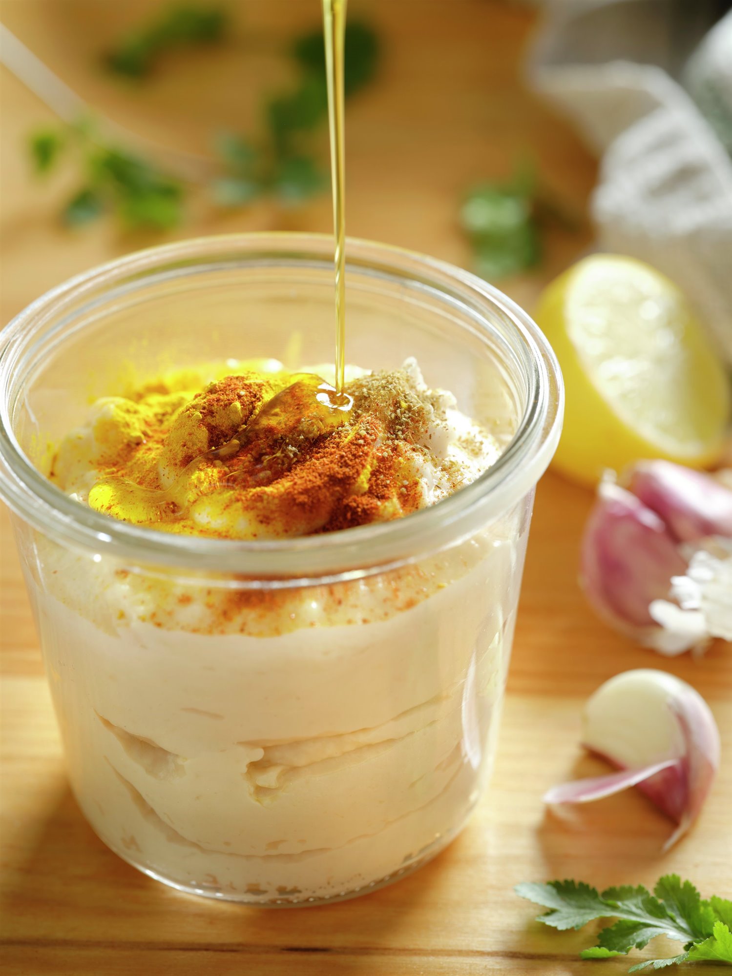 5. Sirve con hummus