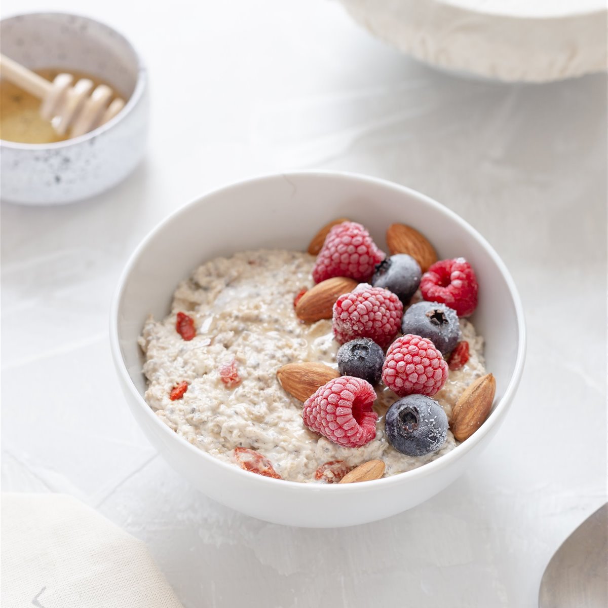 Porridge con frutos rojos