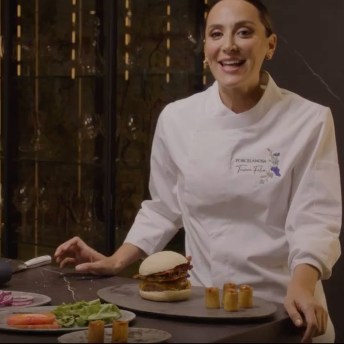 Tamara Falcó and her gourmet burger