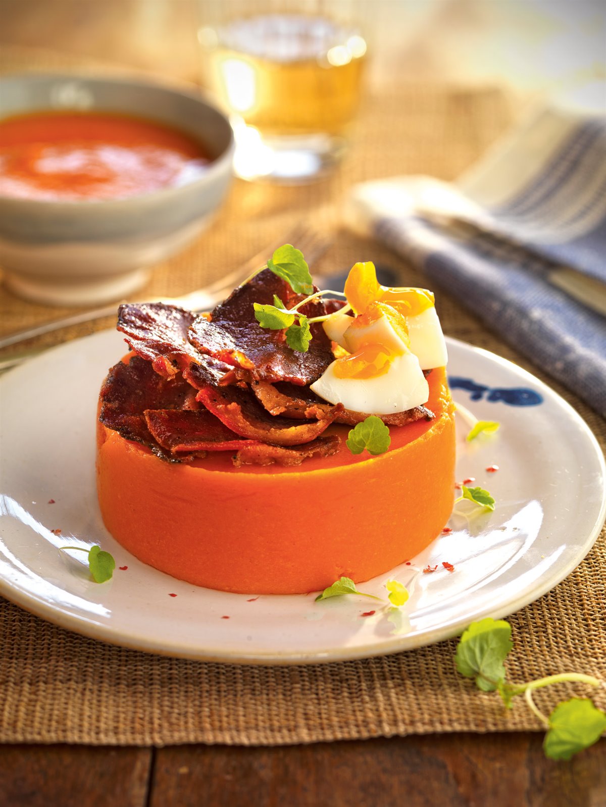 Flan de salmorejo