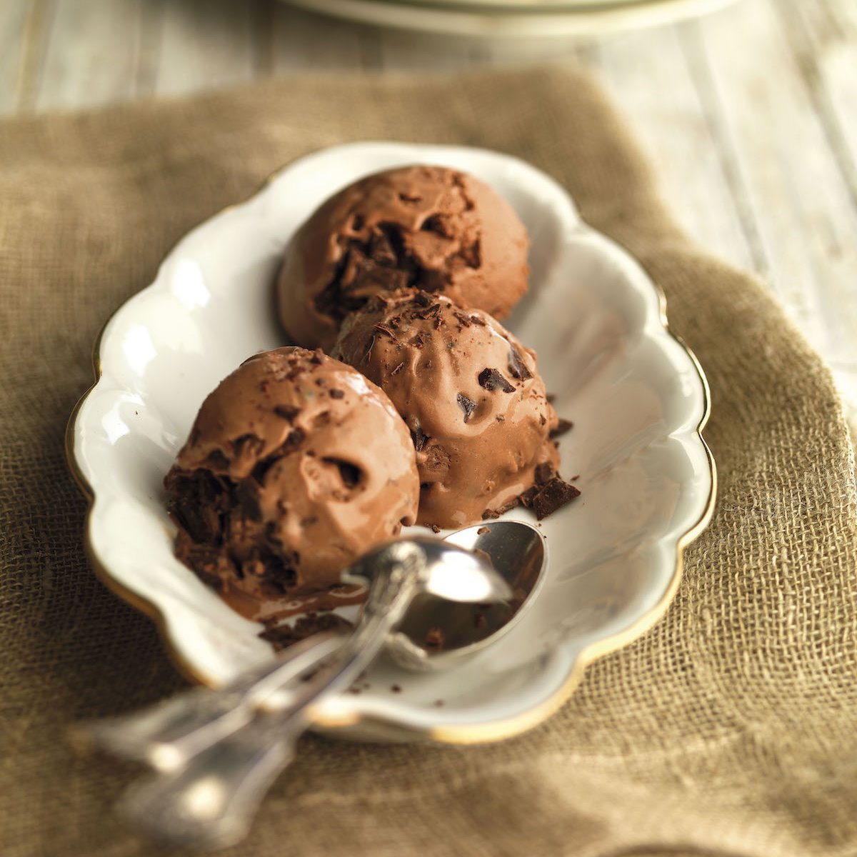 helado de chocolate