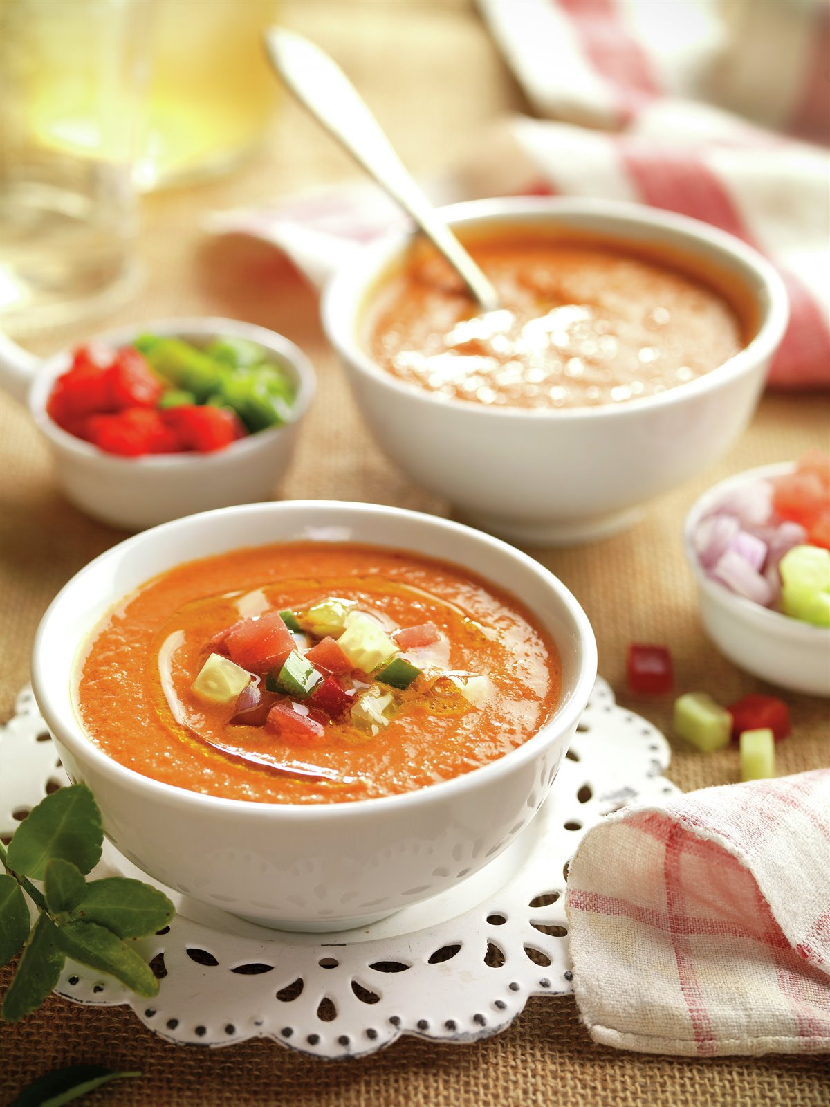 PASO A PASO PARA HACER GAZPACHO ANDALUZ CON TROCITOS DE VERDURAS: RESULTADO FINAL.