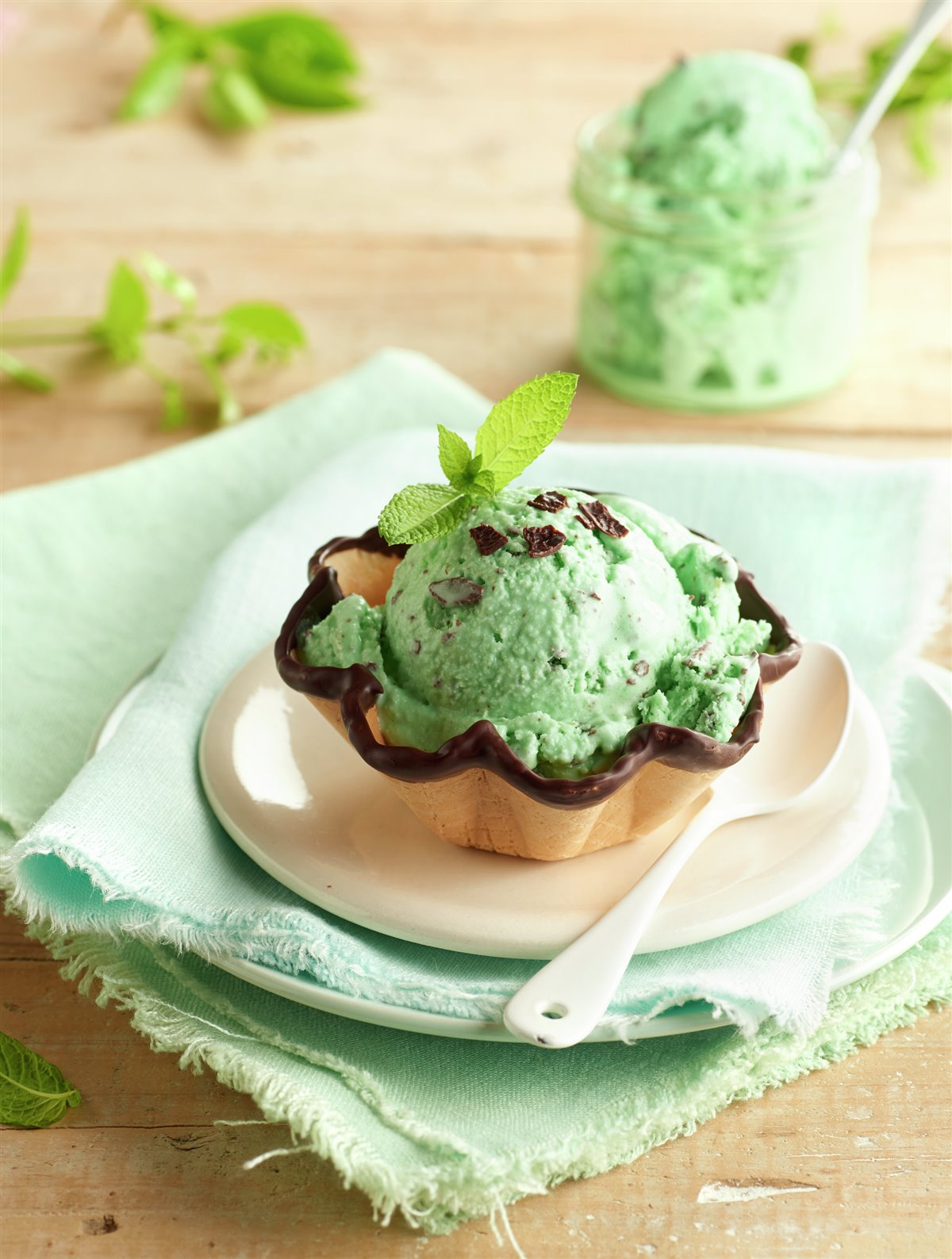 PASO A PASO PARA HACER HELADO DE MENTA CON CHOCOLATE: RESULTADO FINAL. 