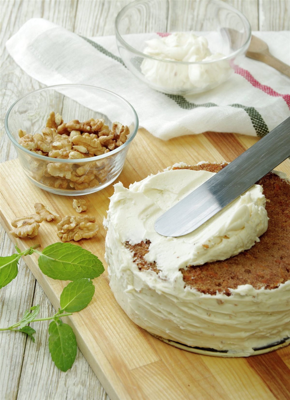 Untar con crema el carrot cake