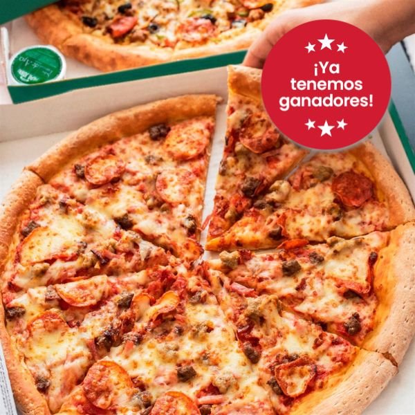 Pizza gratis: ¡Ya tenemos los ganadores del sorteo de los 5 vales de 90€ de Papa John's!