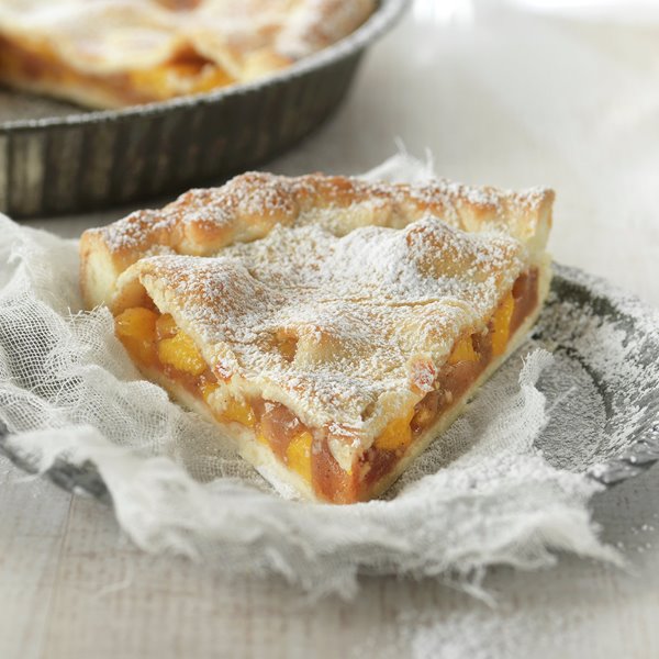 PASTEL DE MELOCOTÓN A LA CANELA.