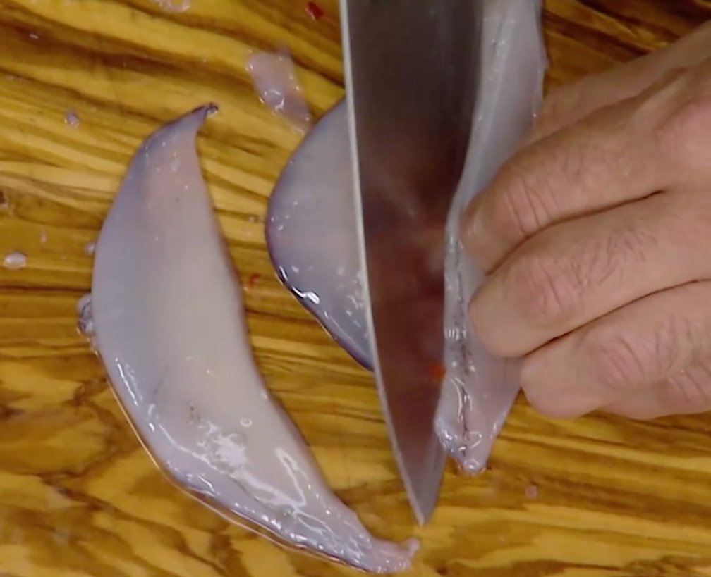 Cortando calamares