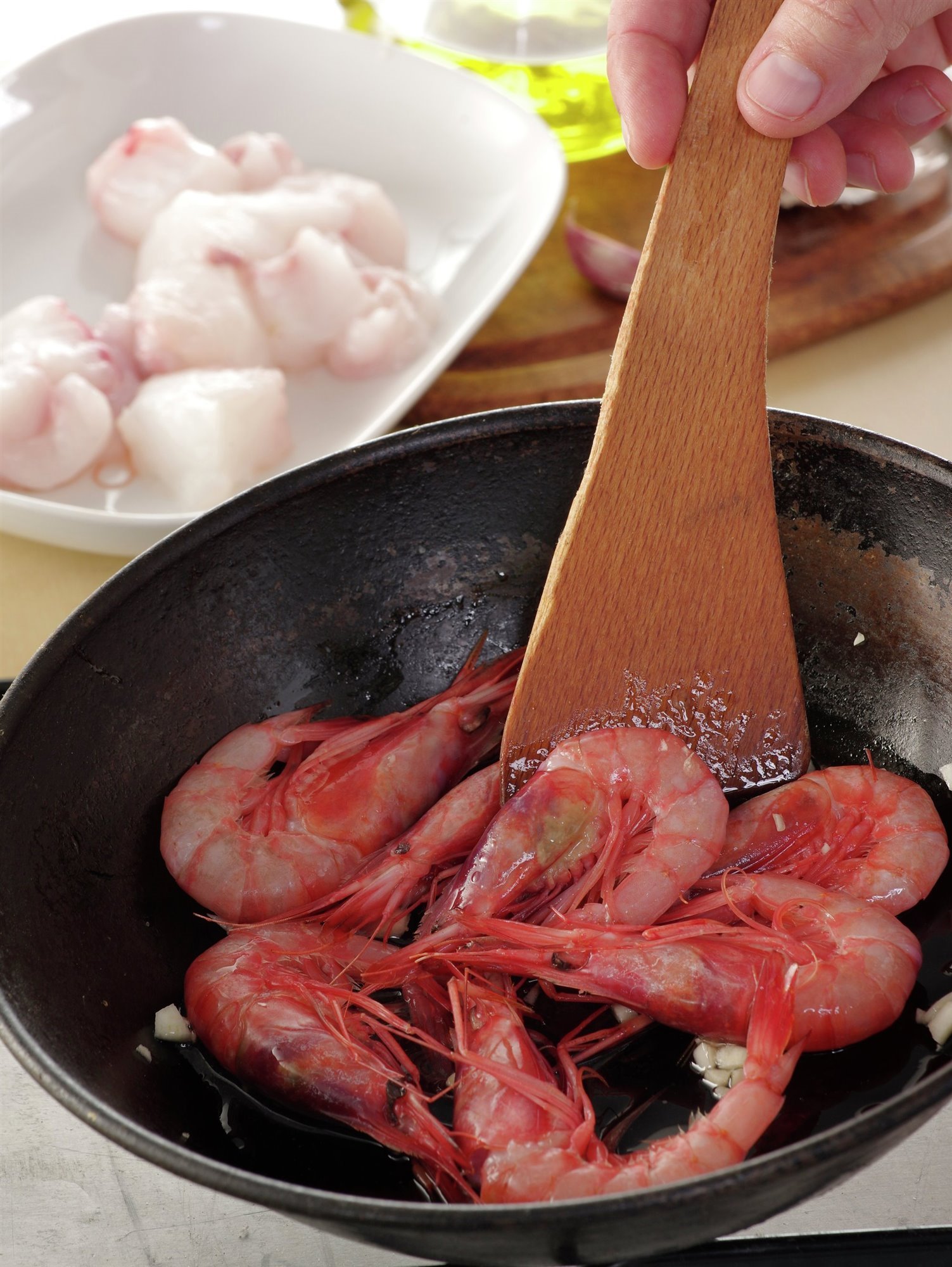 2. Mark the shrimps